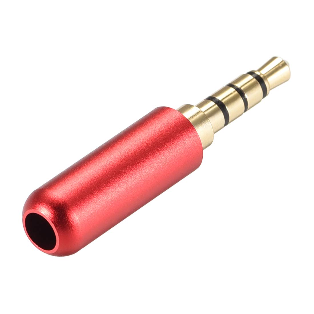 uxcell 3.5mm Male Stereo Headphone Jack Plug - Audio Cable Repair DIY Earphone Headset Soldering Replacement Tool (Copper Red, 2pcs) - Perfect for Headphone Repair, Audio Equipment DIY & Electronic Projects
