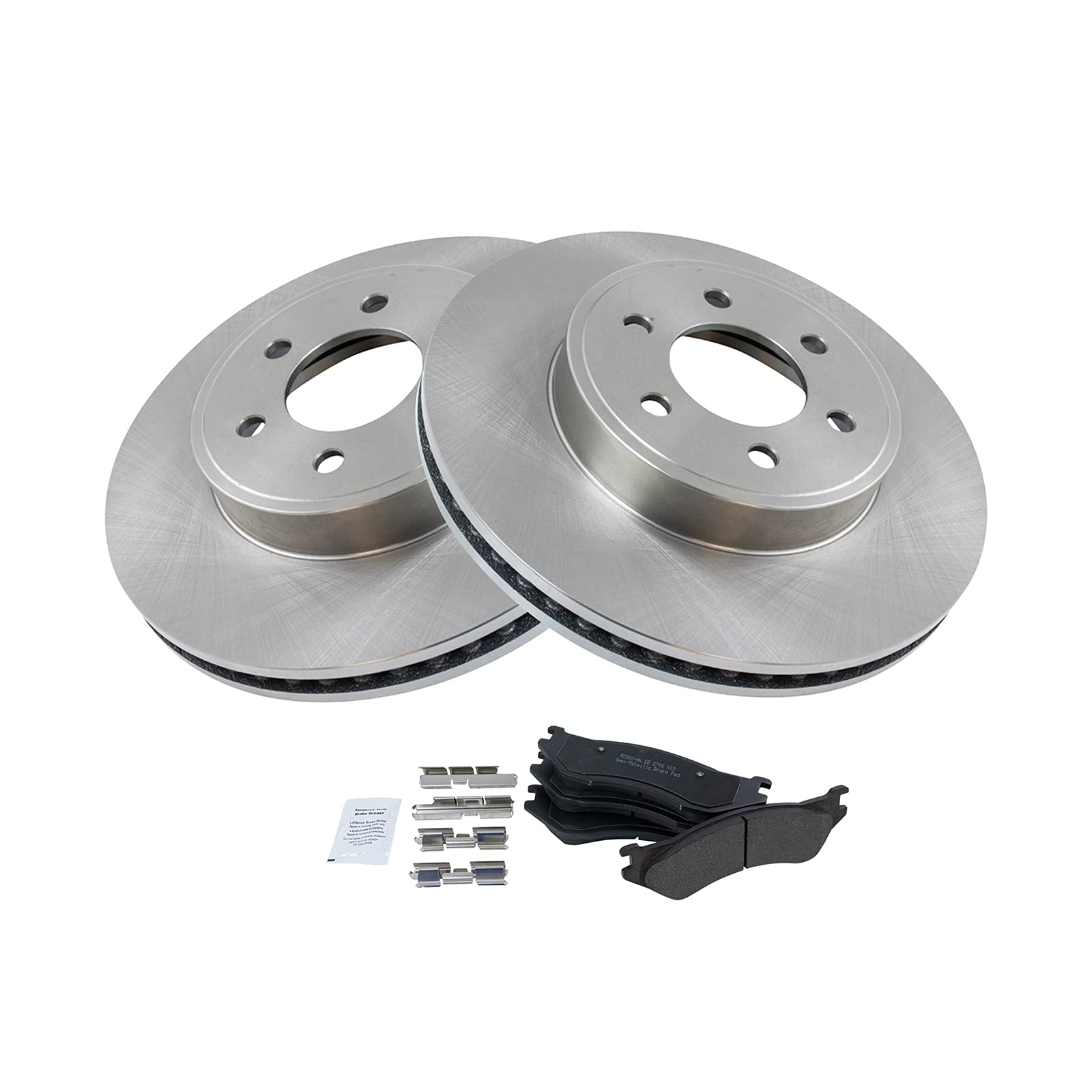 High-Performance Front Disc Brake Pads & Rotors Kit - Posi Quiet Metallic for 2003 Dodge Durango - Perfect for City Driving & Off-Road Adventures