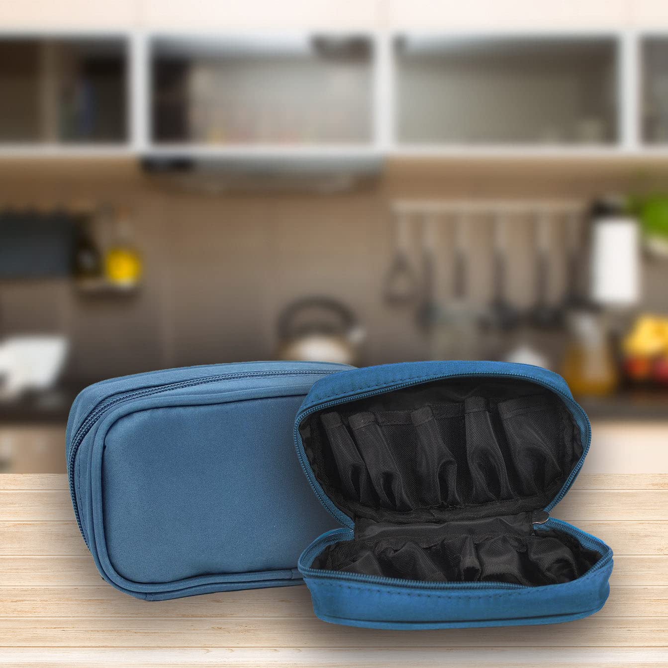 Premium Essential Oil Travel Case - Holds 10 Bottles, Leak-Proof & Durable (Blue) - Perfect for Aromatherapy, Yoga & On-The-Go Use