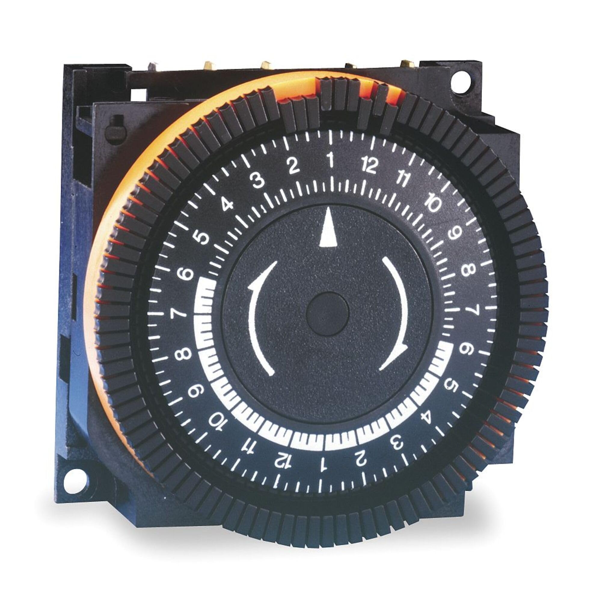 BORG TA-4152 Electromechanical Timer - 24 Hour Max Time Setting, Steel Indoor Panel Mount, 120V AC SPST-NO Switch - Perfect for Home Automation, HVAC Systems & Industrial Control Panels