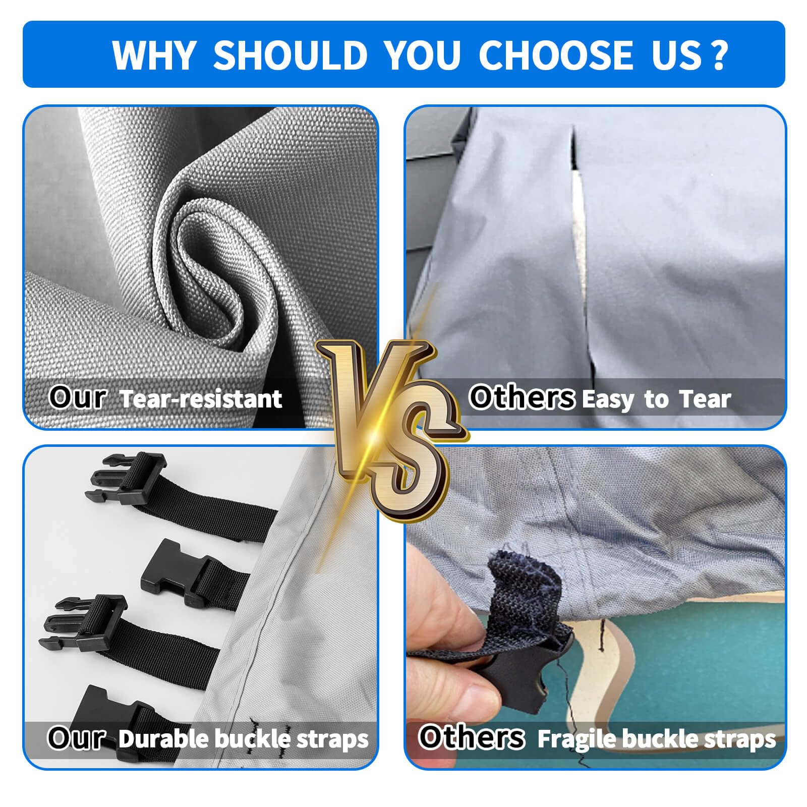 **600D Heavy Duty Waterproof T-Top Boat Cover - Tear-Resistant Polyester Center Console Cover for Boats - Perfect for Marine Protection & Outdoor Storage**