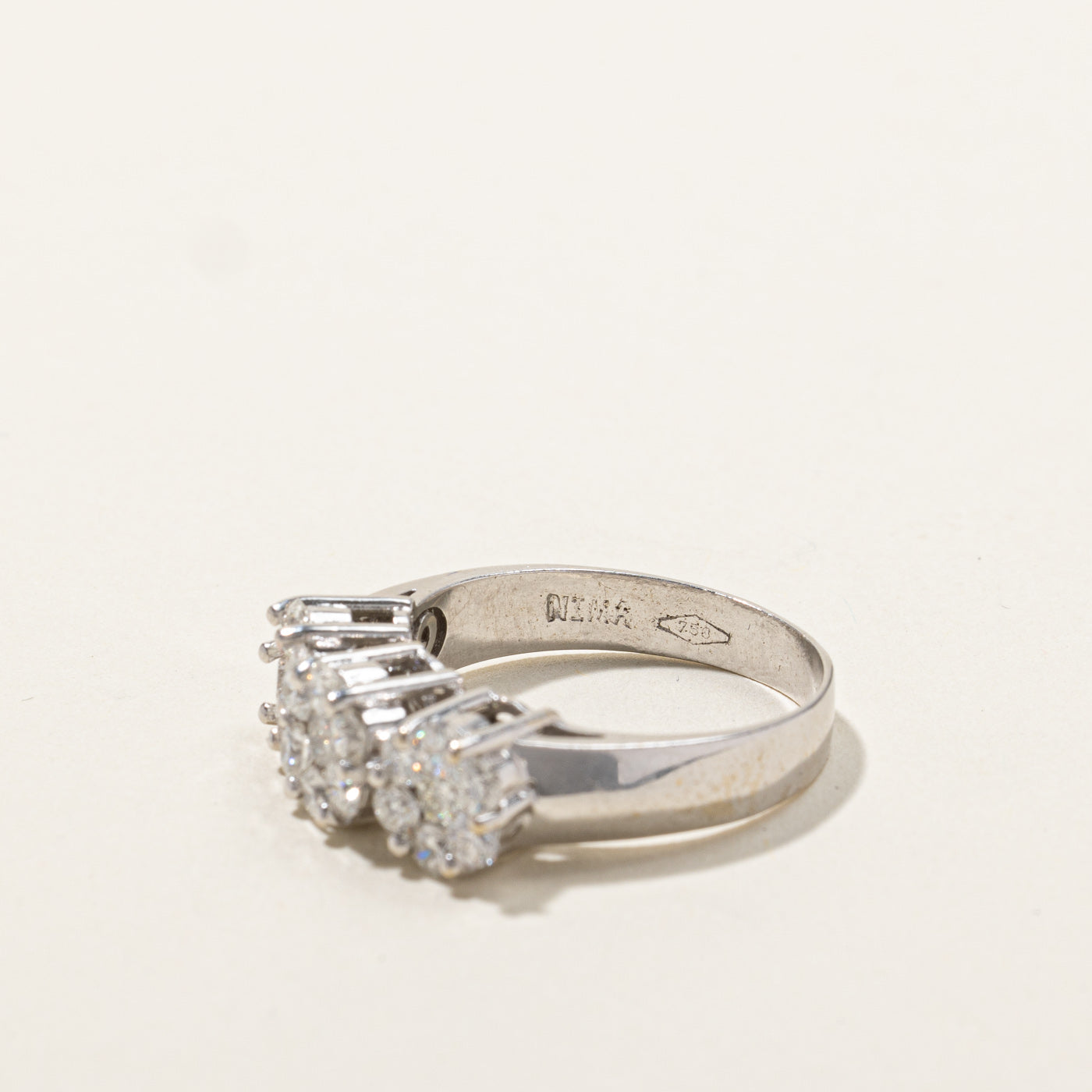 1.29ctw Floral Cluster Diamond Ring for Women - Size 7 | Elegant Wedding, Engagement & Anniversary Jewelry Gift