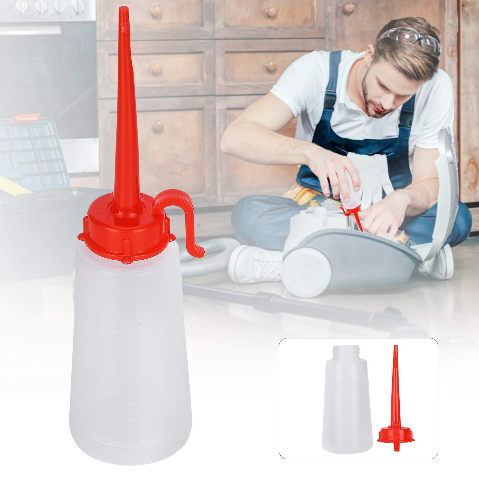 Premium Sewing Machine Oil - High-Performance Lubricant for Industrial & Home Sewing Machines | Plastic Oiler Can for Smooth Operation | Perfect for Quilting, Garment Making & Textile Workshops