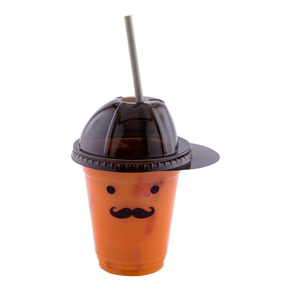 1000-Pack Black Plastic Dome Cup Lids for 9,12,16 oz Drinking Cups - Baseball Cap Design with Straw Slot - Restaurant & Cafe Supplies - Perfect for Smoothies, Iced Coffee, and Bubble Tea