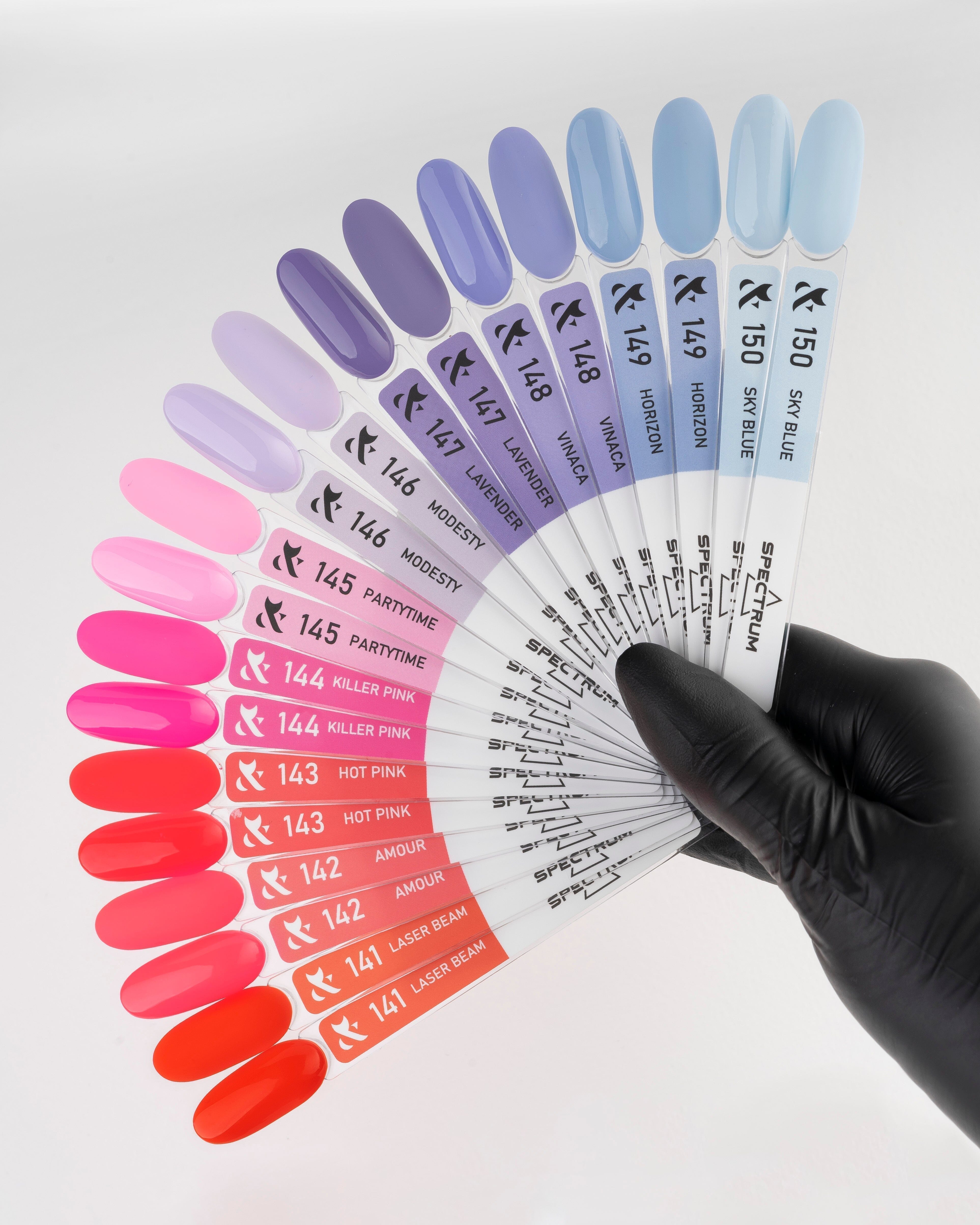 F.O.X Spectrum 142 Neon Nail Polish - 7ml Bottle for Professional Salon & Home Manicure - Vibrant UV Gel Polish for Nail Art & Special Occasions
