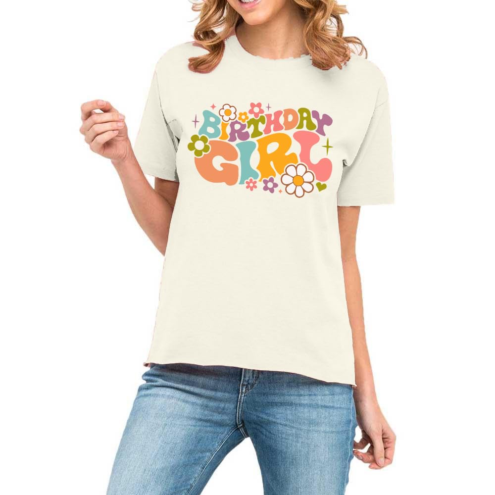 Birthday Girl Shirts for Women - Cute Birthday Squad T-Shirt | Short Sleeve Casual Party Tee | Perfect Birthday Gift for Her | Great for Birthday Parties, Girls Night Out & Celebrations