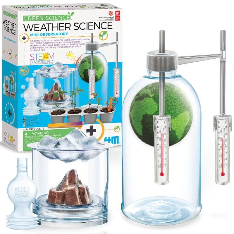 Green Science Weather Science Kit for Kids - STEM Educational Toy, Learn About Climate & Meteorology - Perfect for Classroom, Homeschool & Outdoor Learning Activities