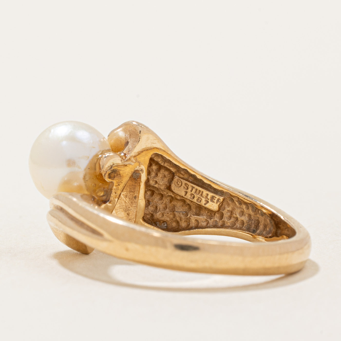 Elegant Pearl Cocktail Ring for Women - Size 6.25 - Perfect for Evening Parties, Weddings & Special Occasions