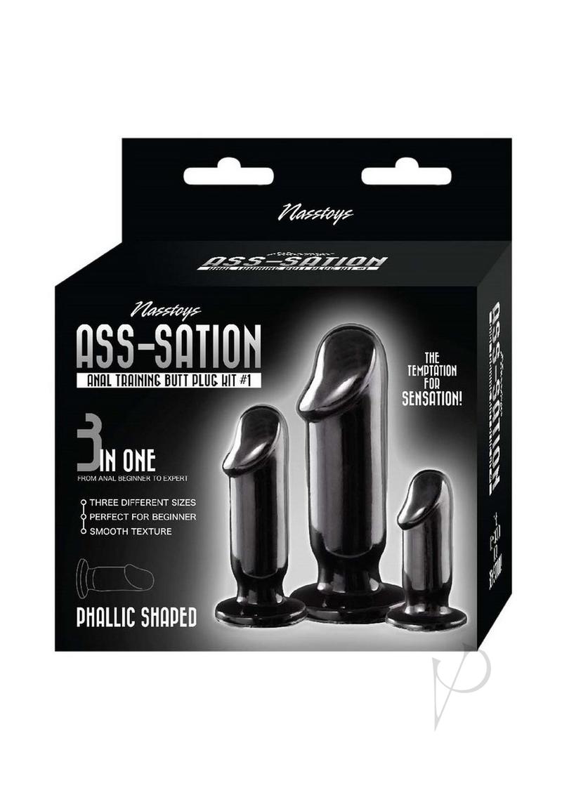 Premium 3-Piece Anal Trainer Kit - Comfortable Butt Plug Set for Beginners & Enthusiasts | Black Silicone | Perfect for Relaxation, Intimacy & Solo Play