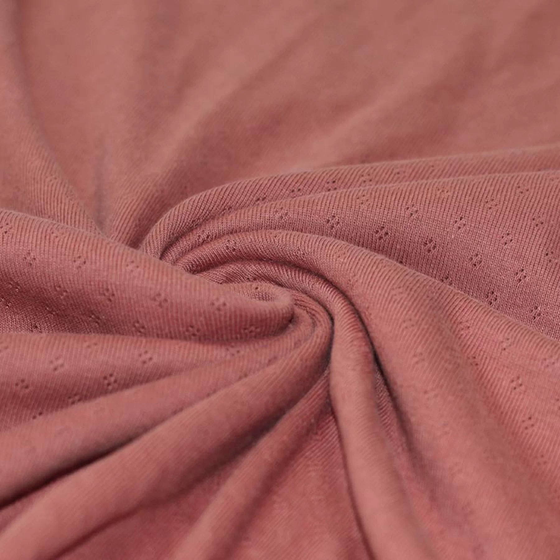 Pointelle Knit Sweater in Clay Pink | Women's Casual Pullover for Fall & Winter | Perfect for Office, Dates, and Cozy Evenings