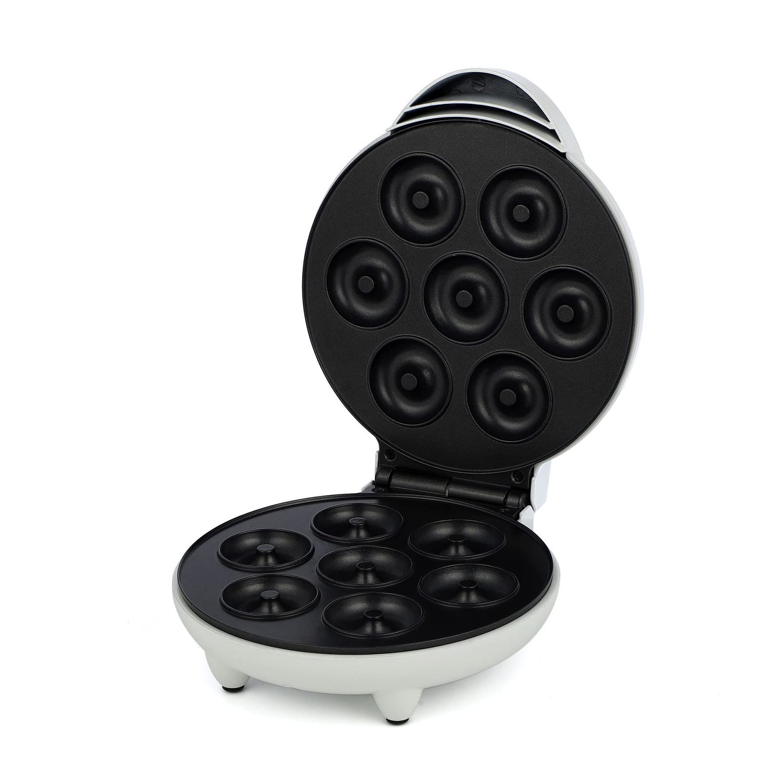 Mini Donut Maker Machine - Electric Non-Stick 7 Donut Maker for Homemade Doughnuts, Perfect for Kids Dessert, Party Snacks & Breakfast Treats - Great for Birthday Parties, Family Gatherings & After-School Snacks