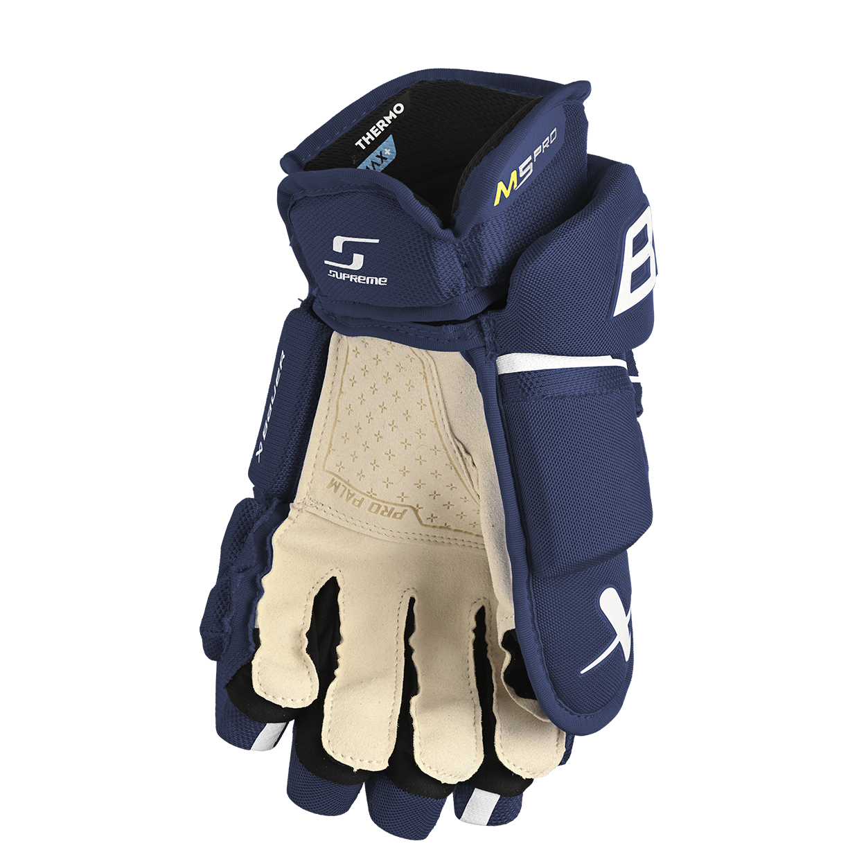 Bauer Supreme M5PRO Intermediate Hockey Glove - Lightweight & Durable for Youth & Adult Players - Perfect for Ice Hockey Training & Games