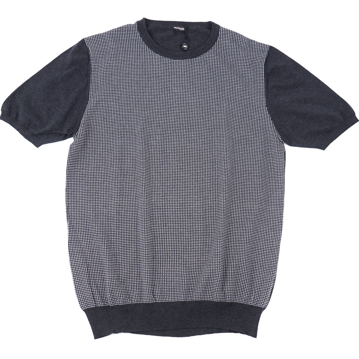 Premium Kiton Short Sleeve Cotton Knit Sweater for Men - Soft Breathable Summer Casual Wear - Perfect for Office, Travel & Weekend Outings
