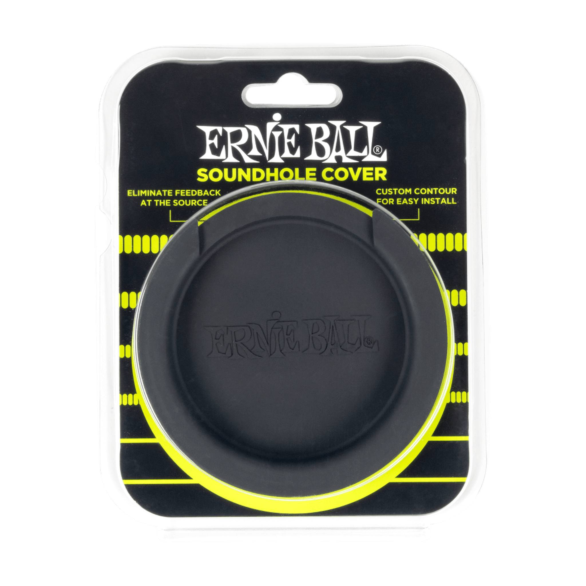 Ernie Ball Acoustic Guitar Sound Hole Cover - Reduce Feedback & Improve Tone for Live Performances & Recording Sessions