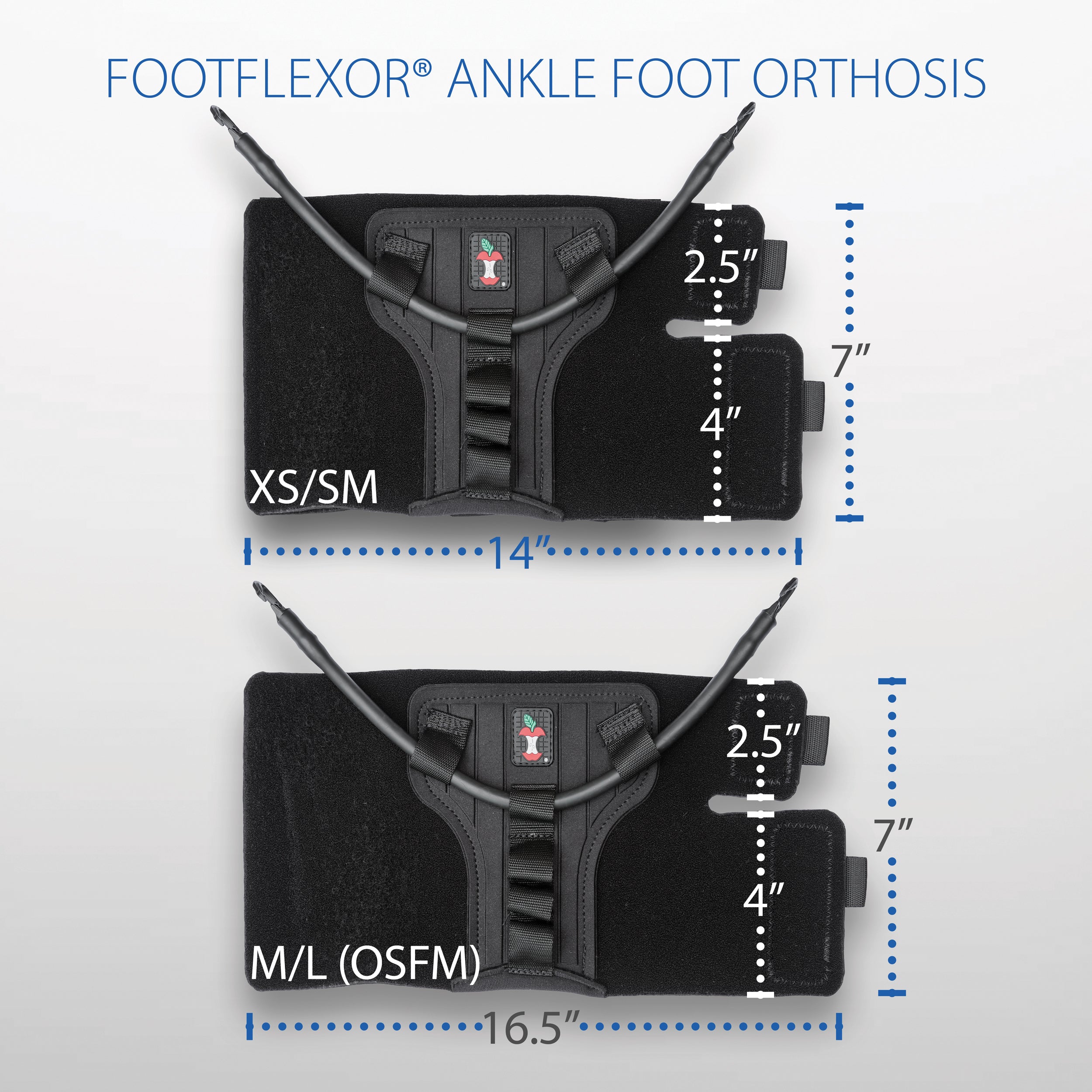 FootFlexor Ankle Foot Orthosis Brace - Adjustable AFO Support for Foot Drop, Plantar Fasciitis & Post-Surgery Recovery - Ideal for Walking, Running & Daily Activities