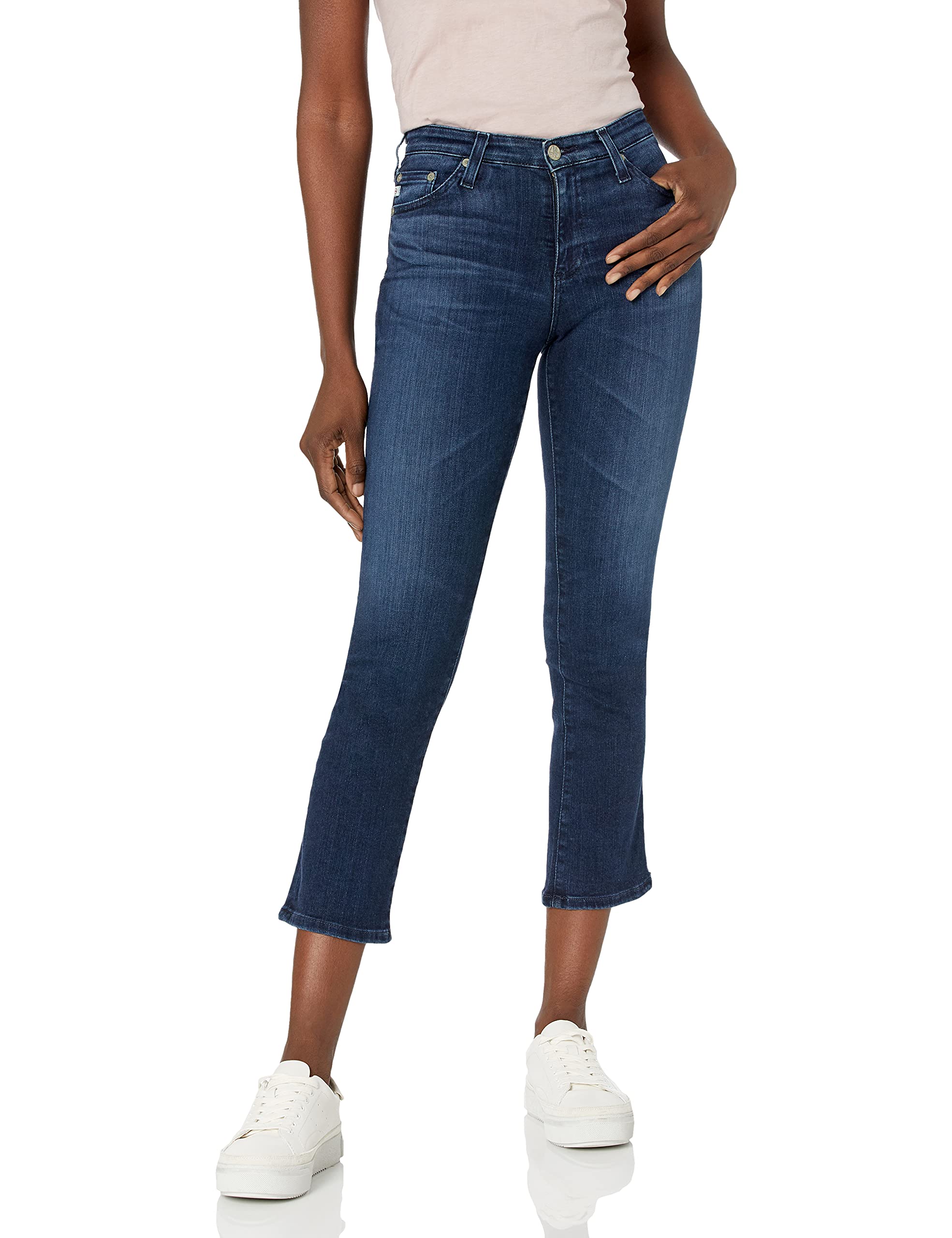 AG Adriano Goldschmied Women's Jodi High-Rise Crop Jeans - Stretch Denim Skinny Fit for Casual Wear & Everyday Outfits