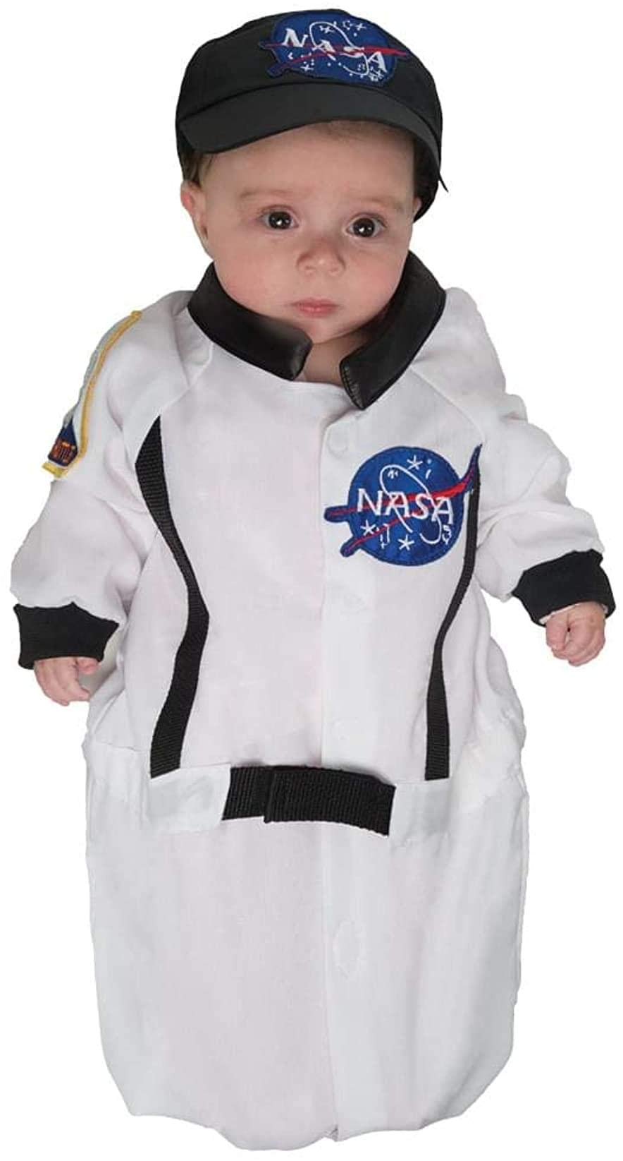Lil Astronaut Baby Costume - White Infant Bunting for Kids' Space Party