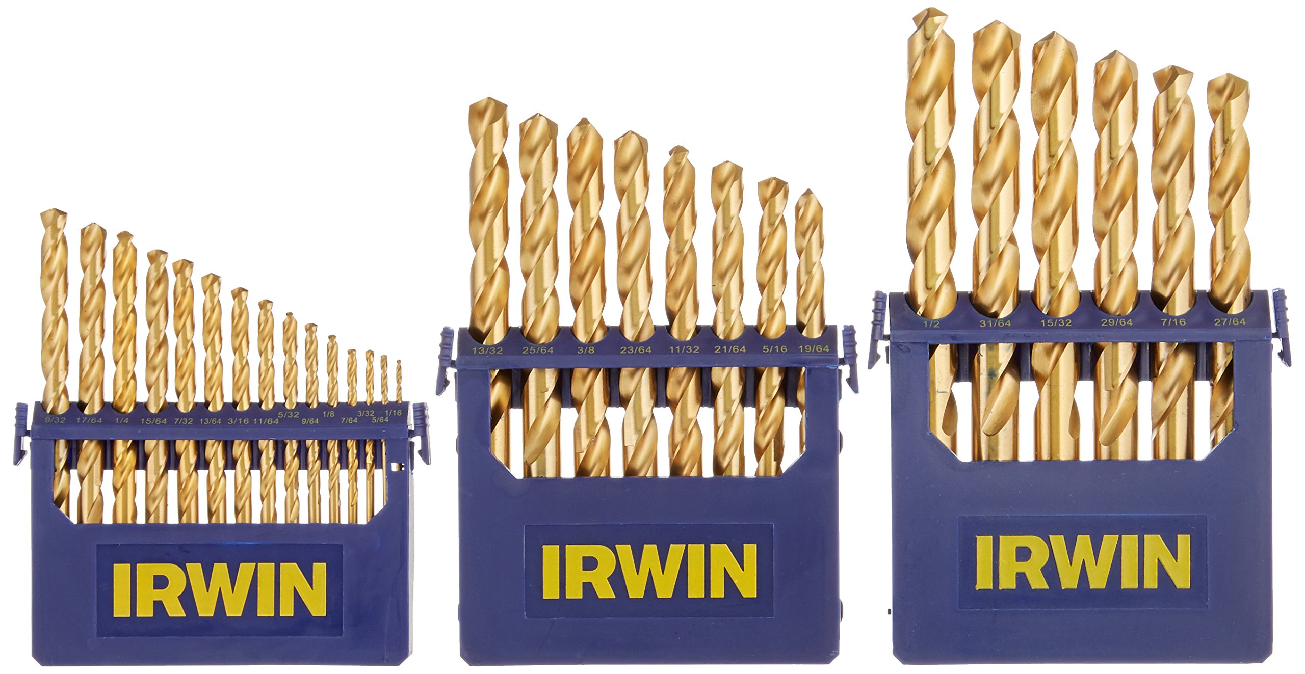 **Irwin Tools IRWIN 29-Piece Titanium Nitride Coated Drill Bit Set (3018003) - Perfect for Woodworking, Metal Drilling & DIY Home Projects**
