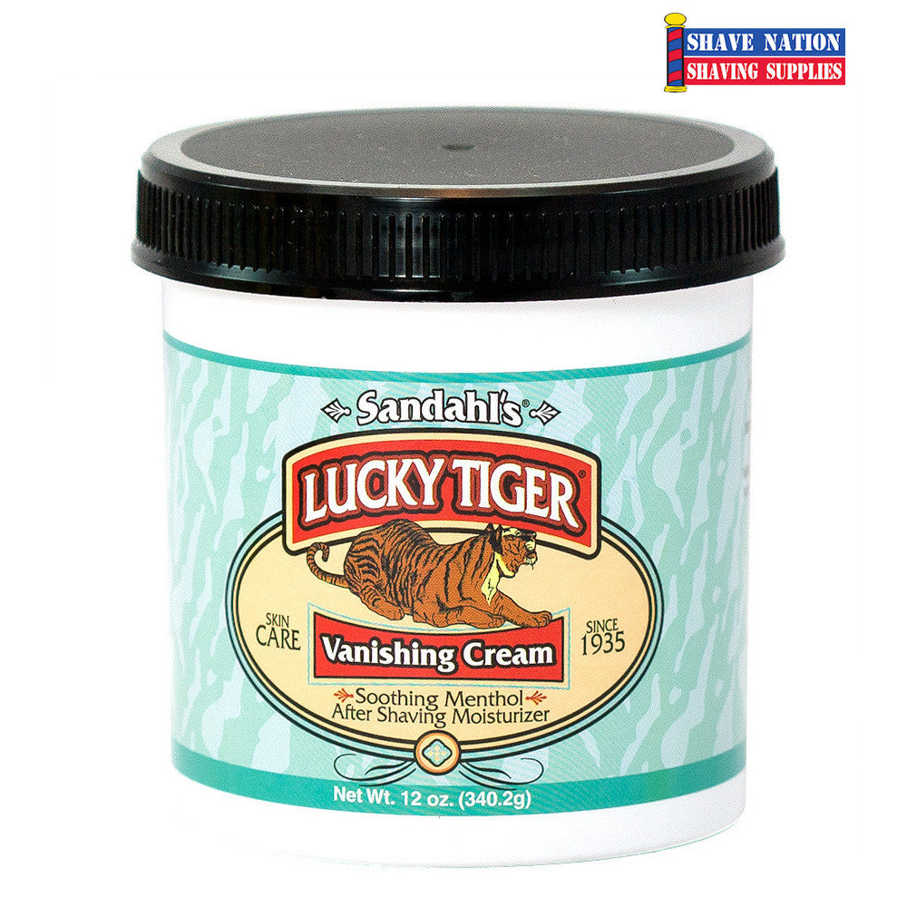 Lucky Tiger Vanishing Cream for Men - Moisturizing Face Cream with Natural Ingredients - Perfect for Daily Skincare & Shaving Routine