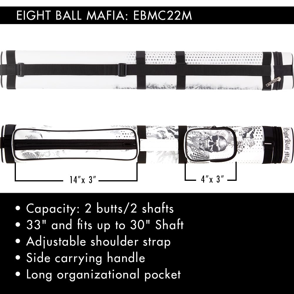 EBMC22M 2 Button 2 Shaft Hard Protective Case - Durable Storage for Electronics, Tools & Accessories | Perfect for Travel, Work & Organization