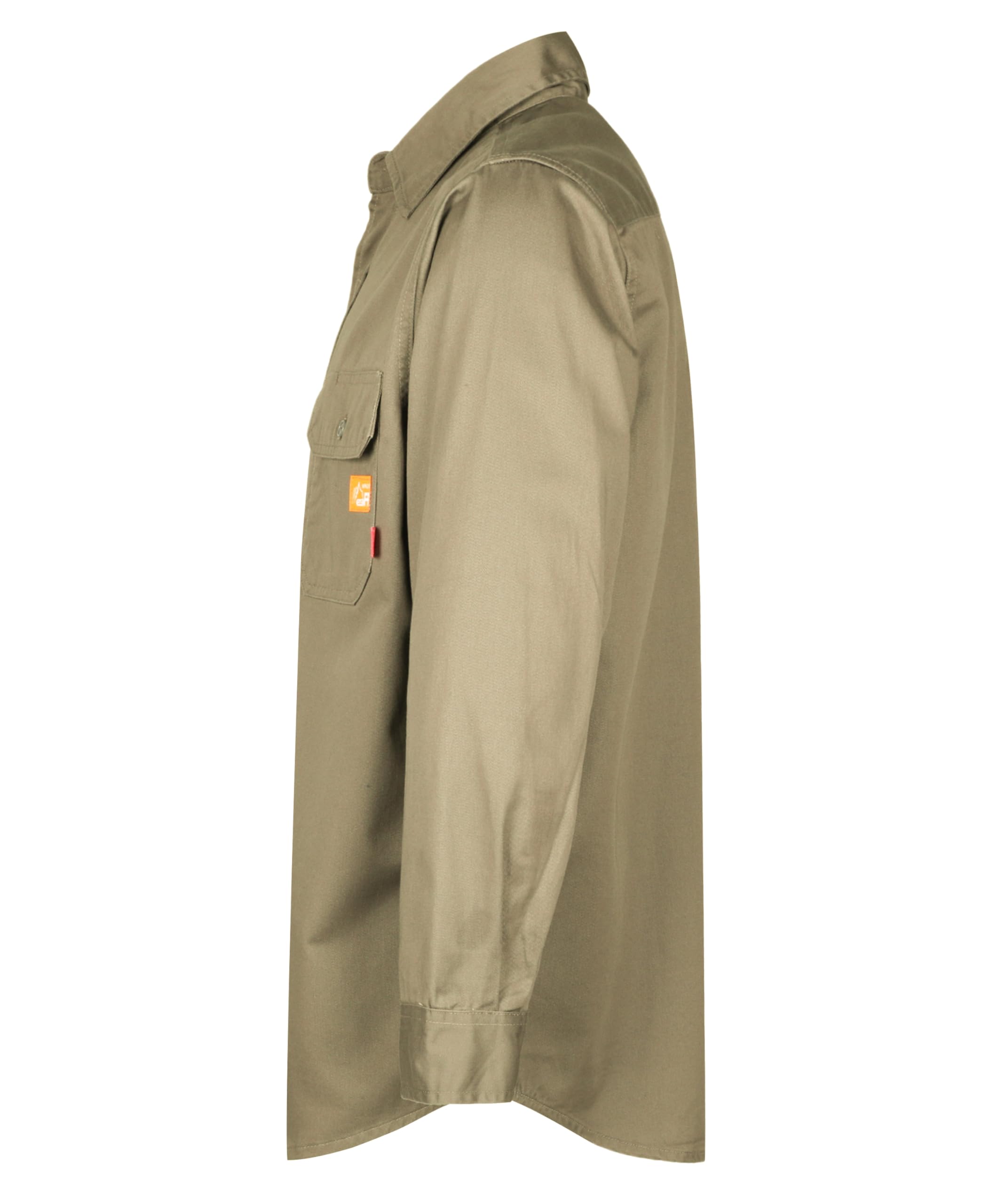 Flame Resistant Work Shirt for Men - 7.5oz Cotton FR Shirt for Welding & Industrial Safety | OSHA Compliant Protective Clothing for Construction, Oil Rig & Fire Hazard Workplaces