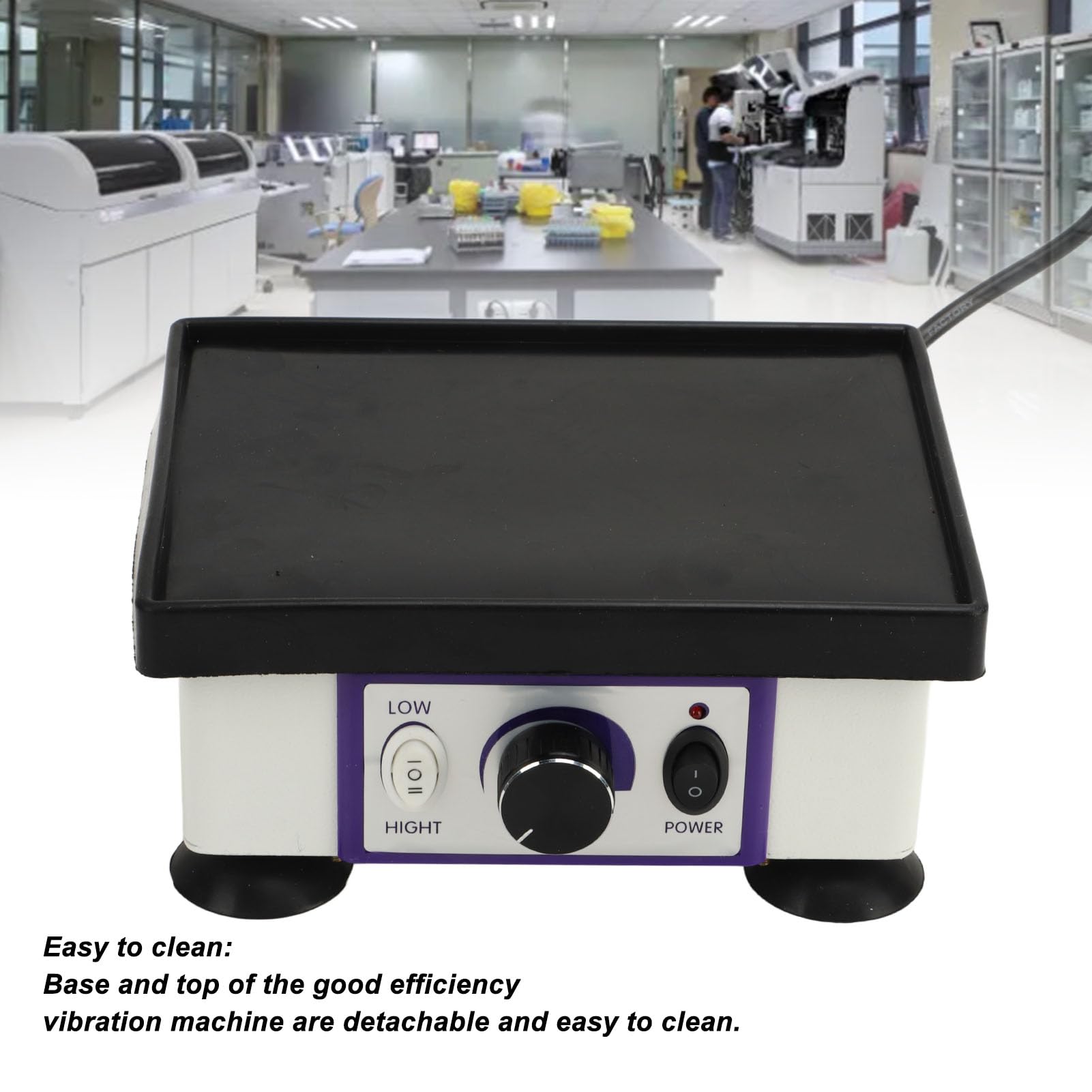 Dental Lab Vibrator - Square Quartet Plaster Oscillator Gypsum Mixing Machine with Adjustable Knob | Powerful Shaker for Gypsum Mixing, Casting & Replication | Ideal for Dental Labs, Jewelry Making & Art Studios
