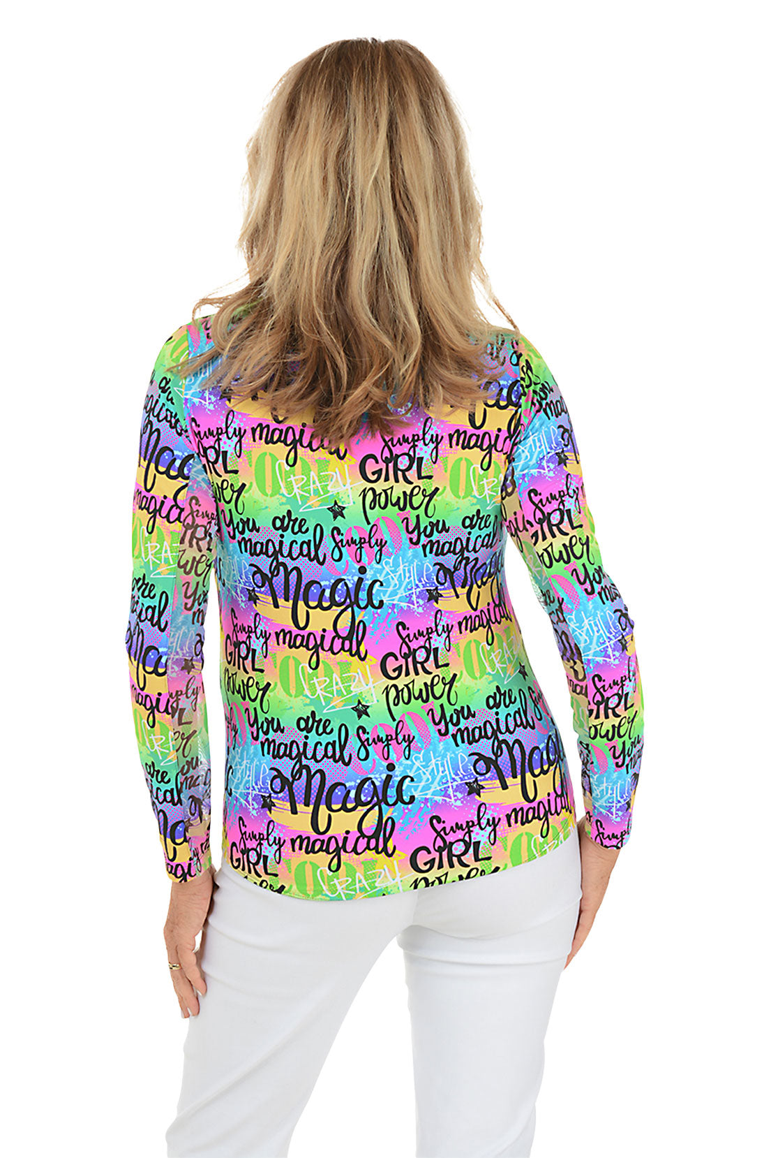 Girl Power UPF50+ Sun Protection Shirt for Women - Lightweight & Breathable UV Shirt for Outdoor Activities, Beach, Hiking & Summer Wear