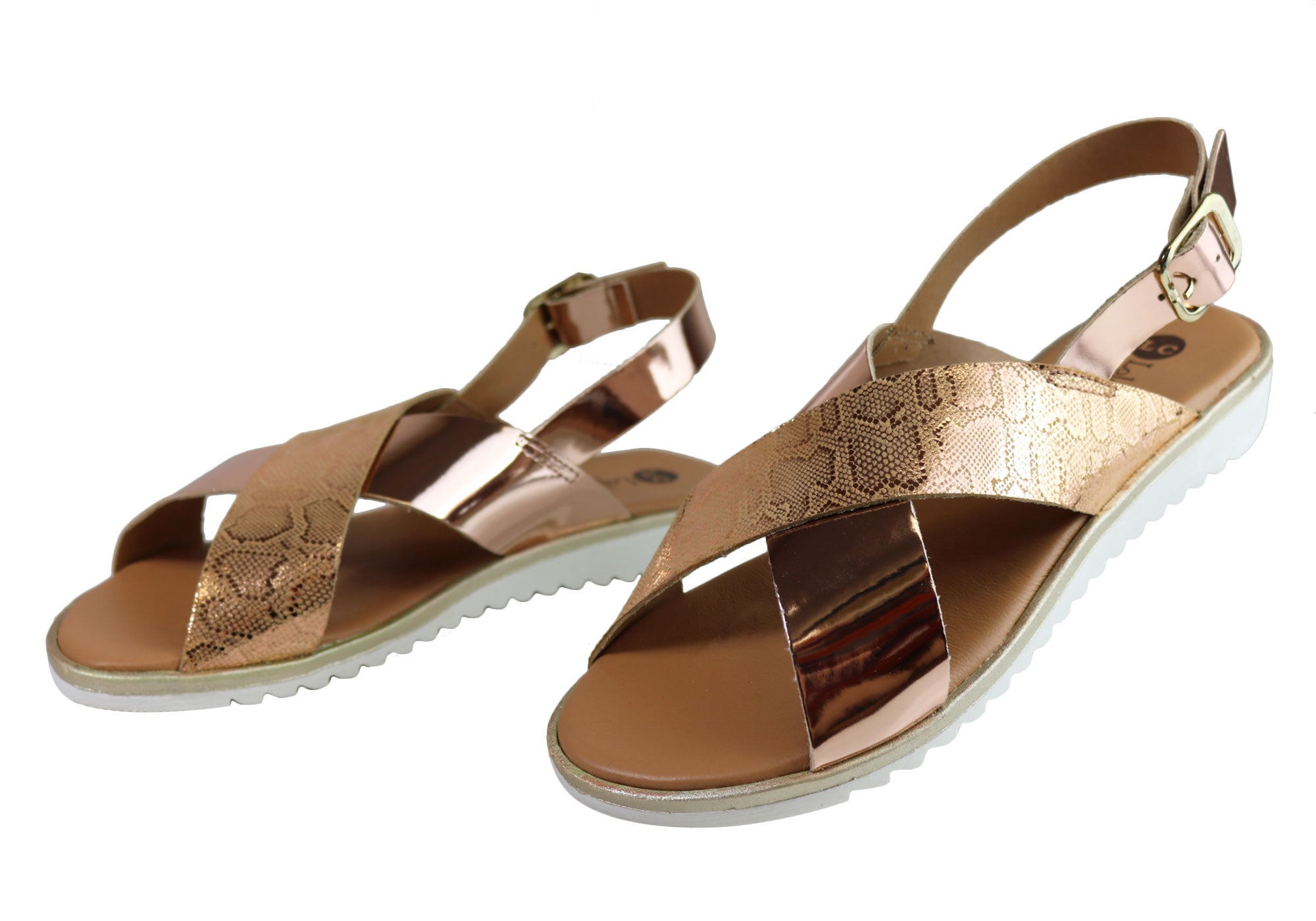 Lola Canales Gara Women's Comfortable Leather Sandals - Handmade in Spain - Perfect for Summer, Beach & Casual Outings
