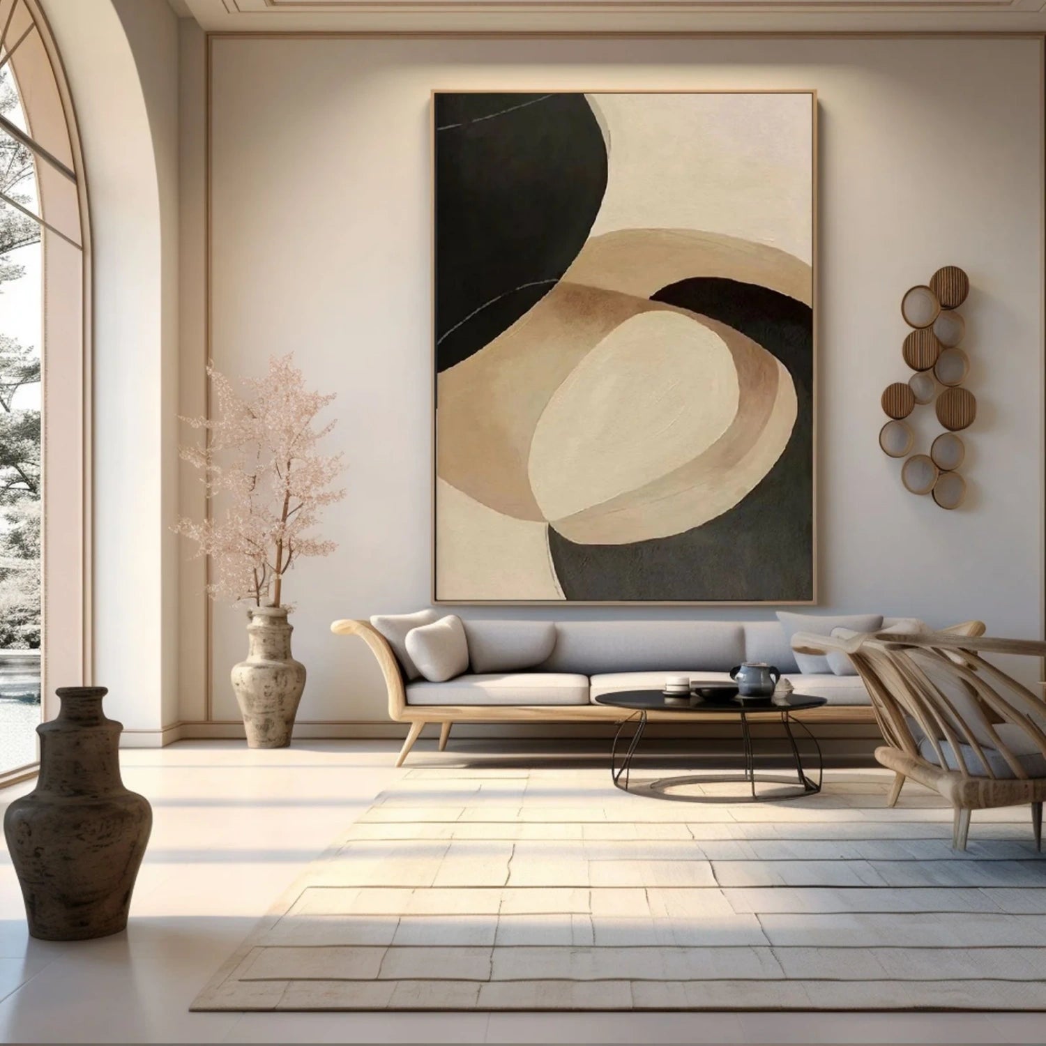 Abstract Tranquility Art Painting #WS265 - Modern Wall Decor for Living Room, Bedroom & Office - Handmade Canvas Artwork for Home & Office Decor