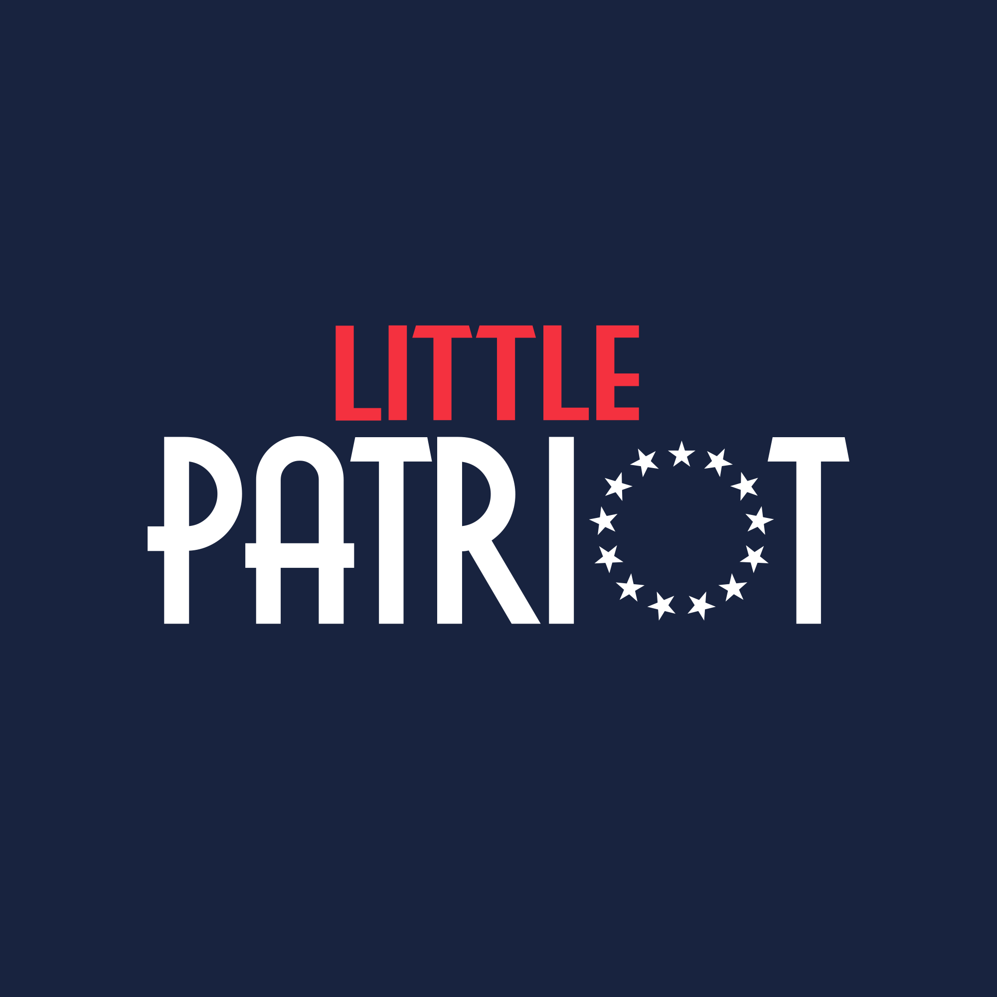 Youth Little Patriot T-Shirt - Midnight Navy | Patriotic Kids Apparel for 4th of July & Memorial Day