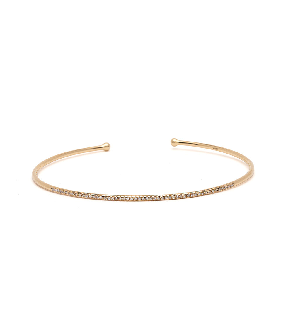 Exquisite Tiny Diamond Cuff Bracelet for Women - Elegant Minimalist Jewelry for Everyday Wear, Date Nights & Special Occasions