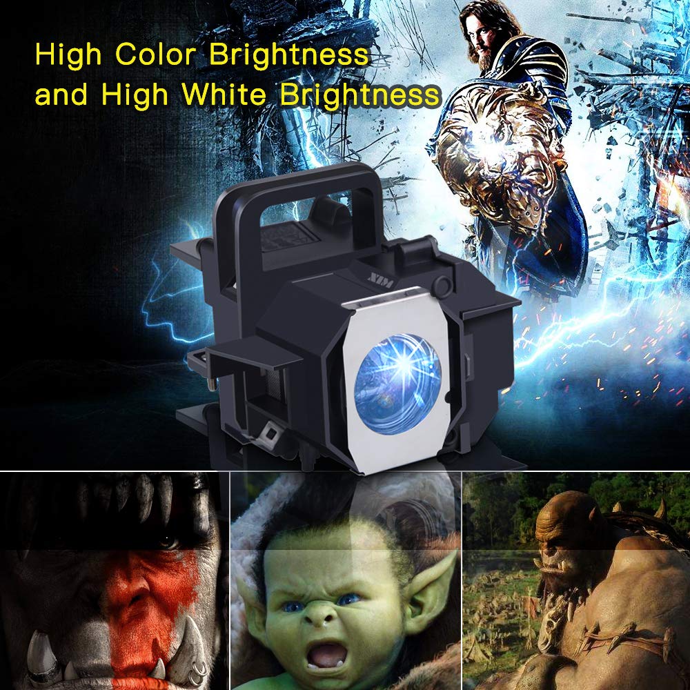 Epson ELPLP49/V13H010L49 Replacement Projector Lamp Bulb - Compatible with PowerLite Home Cinema 8350, 8100, 8345, 8500UB, 6100, 8700UB - Perfect for Home Theater, Office Presentations & Movie Nights