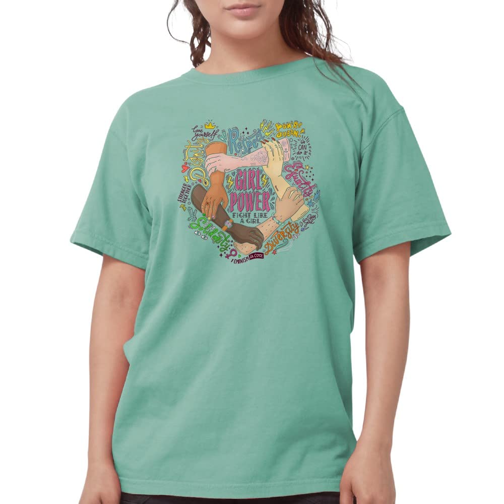 Girl Power T-Shirt for Women - Comfort Colors Soft Cotton Tee - Perfect for Casual Wear, Workouts & Everyday Confidence