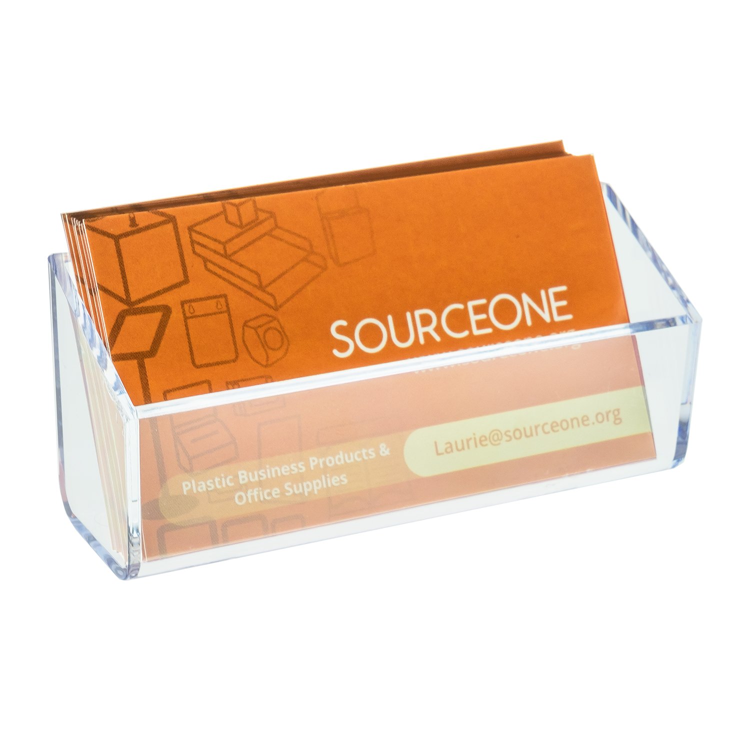 Source One Magnetic Business Card & Gift Card Clear Holder Display (S1-Magnet) - Perfect for Retail Stores, Offices & Trade Shows