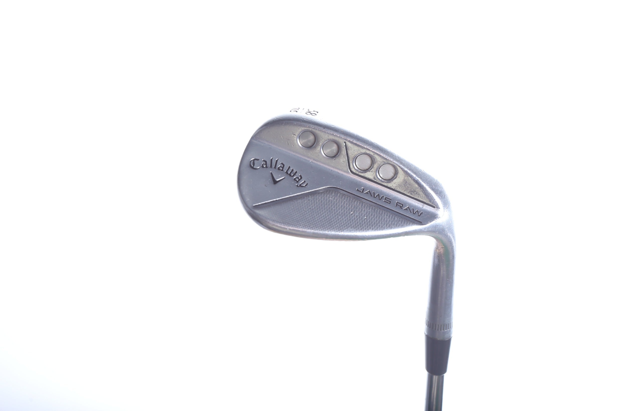 Used Callaway JAWS Raw Chrome Lob Wedge 58° Stiff Flex Right Hand Golf Club - Perfect for Short Game Shots, Bunker Play & Approach Shots