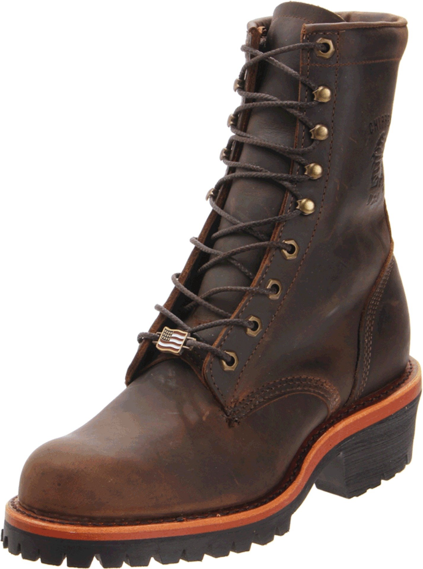 Chippewa Men's 20090 Waterproof Leather Work Boots - Durable Steel Toe Construction for Outdoor & Construction Work