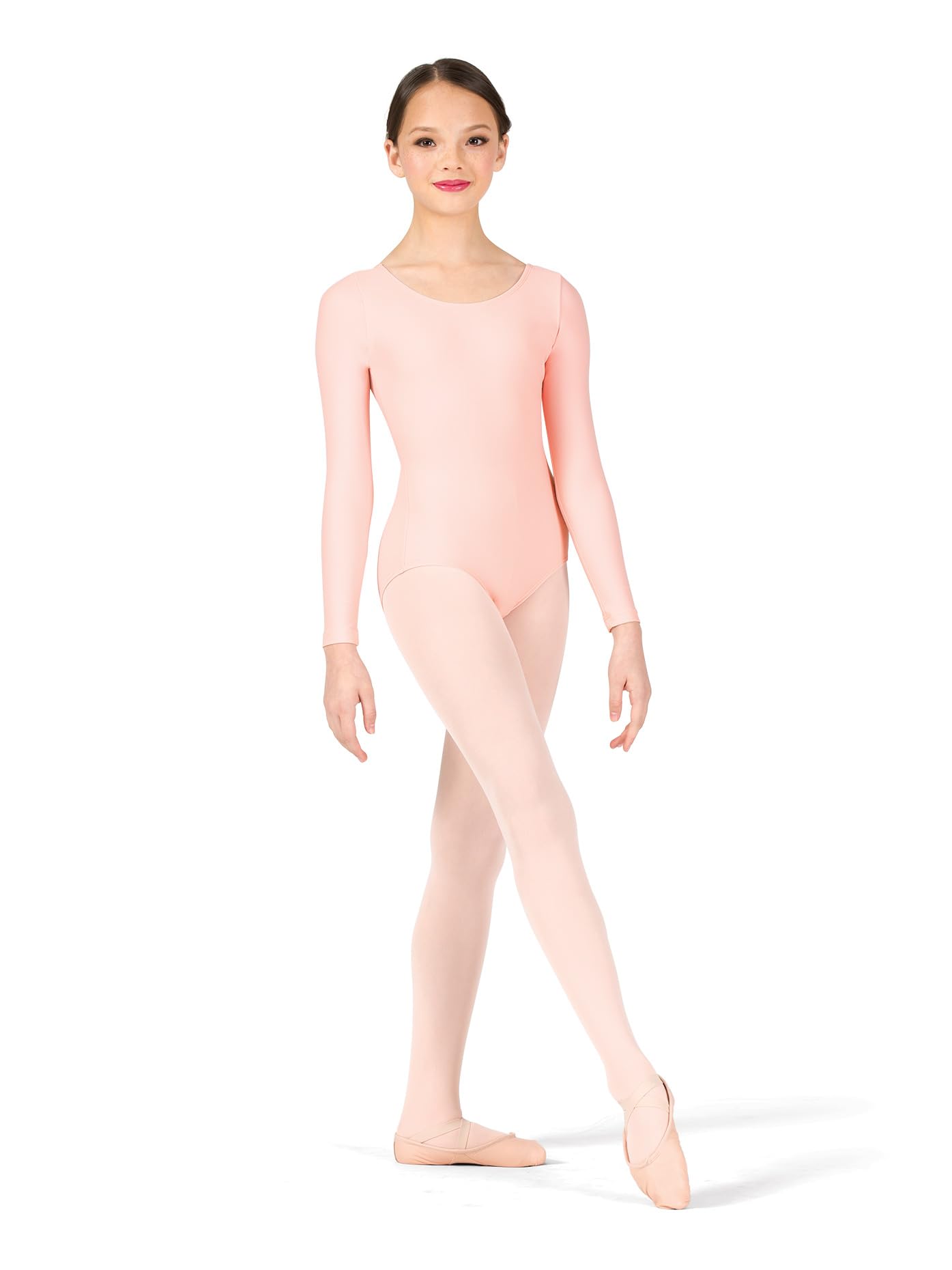Girls Long Sleeve Leotard for Dance & Gymnastics - Stretchy Ballet Bodysuit for Performance, Practice & Recitals - Toddler to Teen Sizes