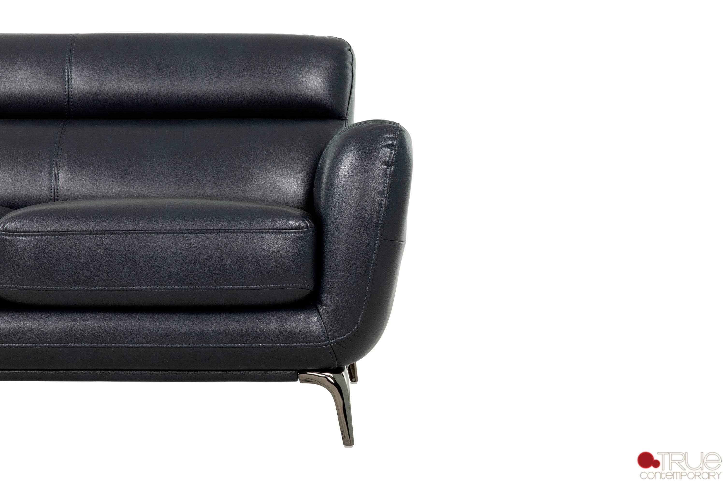 William 2-Piece Tufted Faux Leather Sofa & Loveseat Set - 2 Color Options | Modern Living Room Furniture for Small Spaces & Apartments