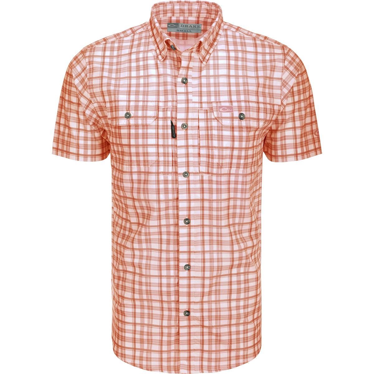 Hunter Creek Men's Plaid Short Sleeve Shirt - Casual Window Pane Checkered Button Down Top for Outdoor Activities, Work & Everyday Wear
