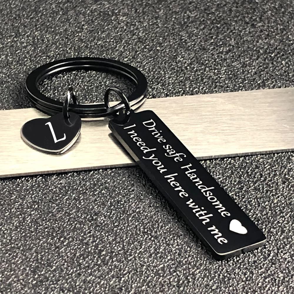 Drive Safe Keychain - Thoughtful Gifts for Boyfriend, Husband & Men | Valentine's Day, Anniversary & Christmas Present | Car Accessories for Safe Driving & Daily Commute