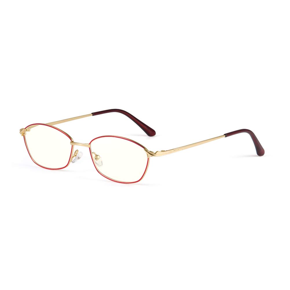 HQMGLASSSES Progressive Multifocal Photochromic Reading Glasses - Anti-Blue Light, UV Protection, +1.5 Strength for Men & Women - Perfect for Outdoor Reading, Computer Use, and Driving (Red Frame)