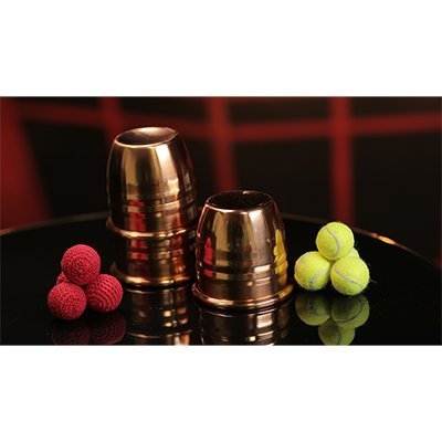 Professional PFD Cups and Balls Magic Trick Set - Classic Illusion Game for Beginners & Experts - Perfect for Street Performances, Parties, and Magic Shows