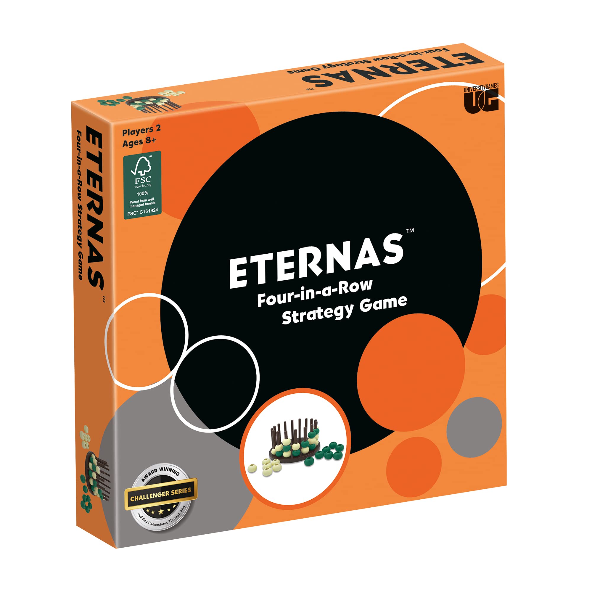 University Games Eternas Strategy Board Game - Classic Family Game for Adults & Teens - Fun Strategic Thinking & Problem Solving Game for Game Nights, Parties & Family Gatherings