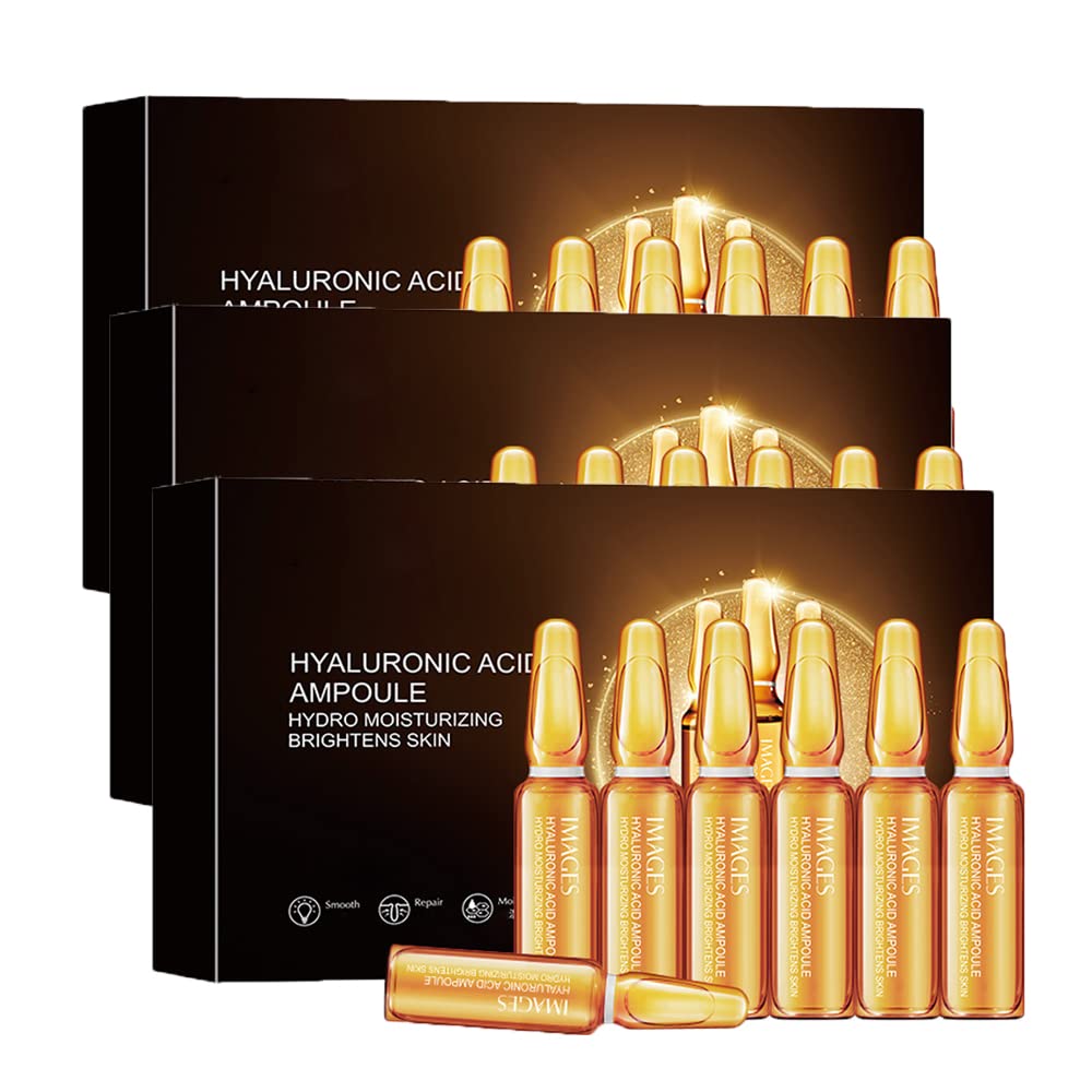 **LOSE AgeRewind Pro-Collagen & Ceramide Lifting Ampoule Serum – Anti-Aging Collagen Concentrate, Resurfacing Facial Serum for Wrinkles & Fine Lines – 3-Pack Set for Daily Skincare Routine**