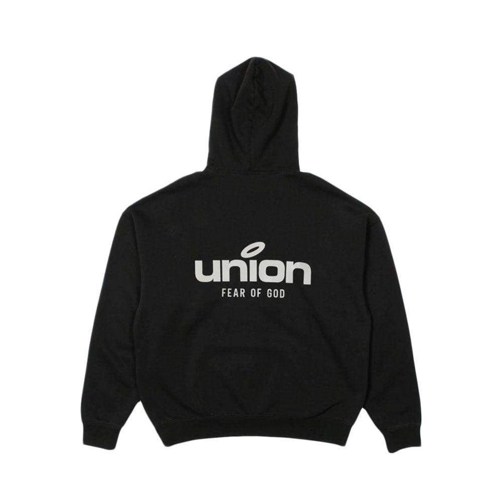 FOG ESSENTIALS X UNION FW21 30 Year Vintage Black Hoodie - Streetwear Fashion for Men & Women | Perfect for Casual Wear, Urban Outfits & Winter Layering
