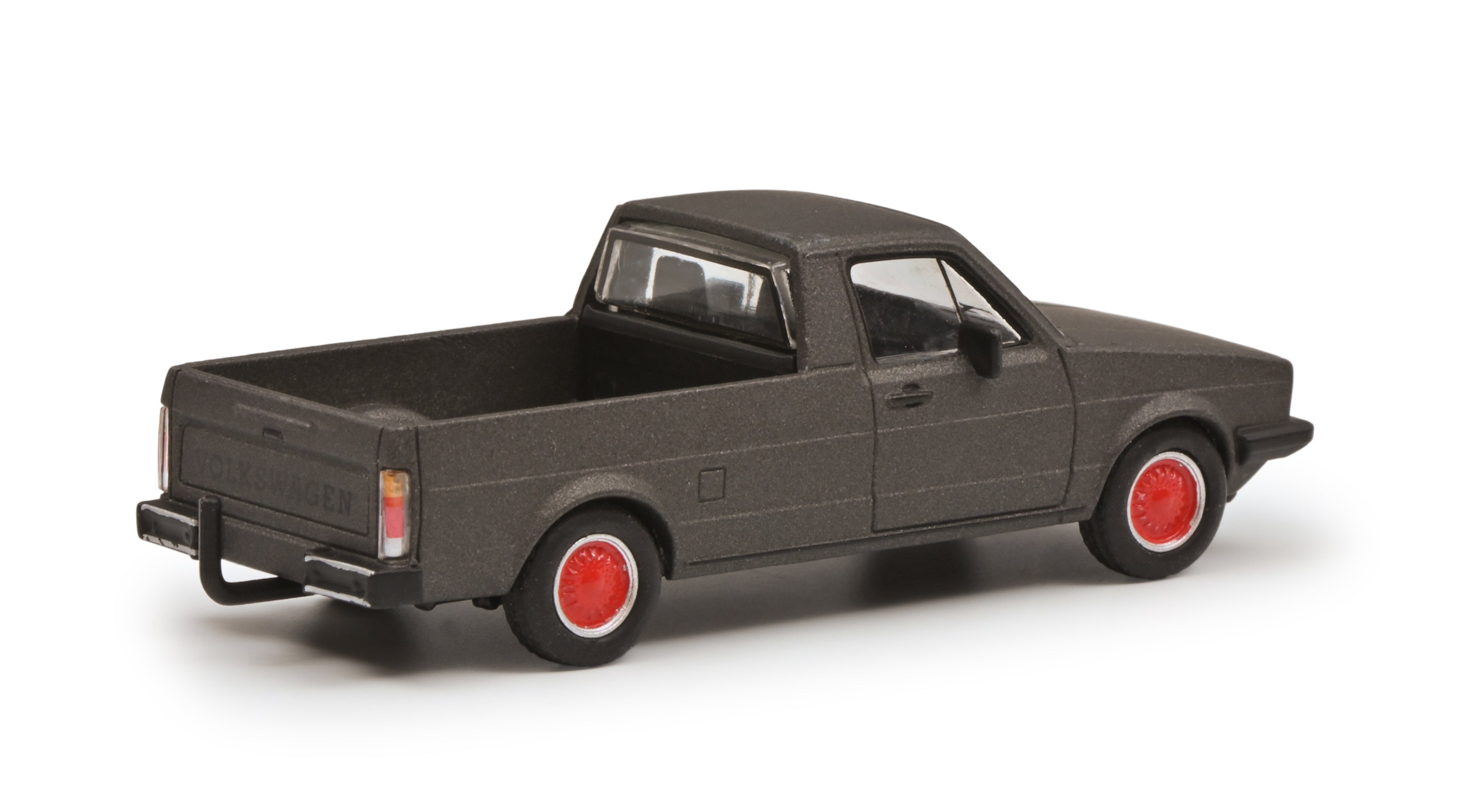 1/64 Scale Schuco Volkswagen Caddy Pickup Truck - Anthracite Gray - Diecast Model Car for Collectors & Display - Perfect for Home Office, Shelf Decor & Gifting