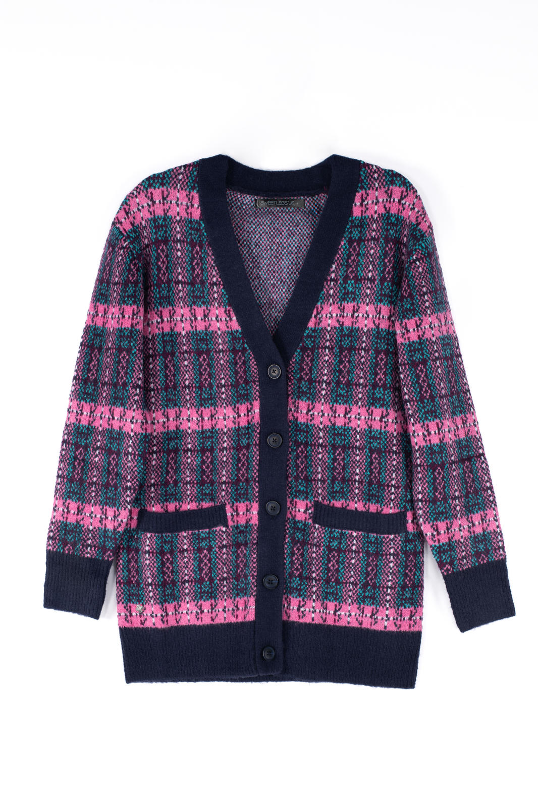 Cozy Plaid Button-Up Cardigan for Women - Soft Long Sleeve Open Front Sweater - Perfect for Fall & Winter Layering, Office Wear & Casual Outfits