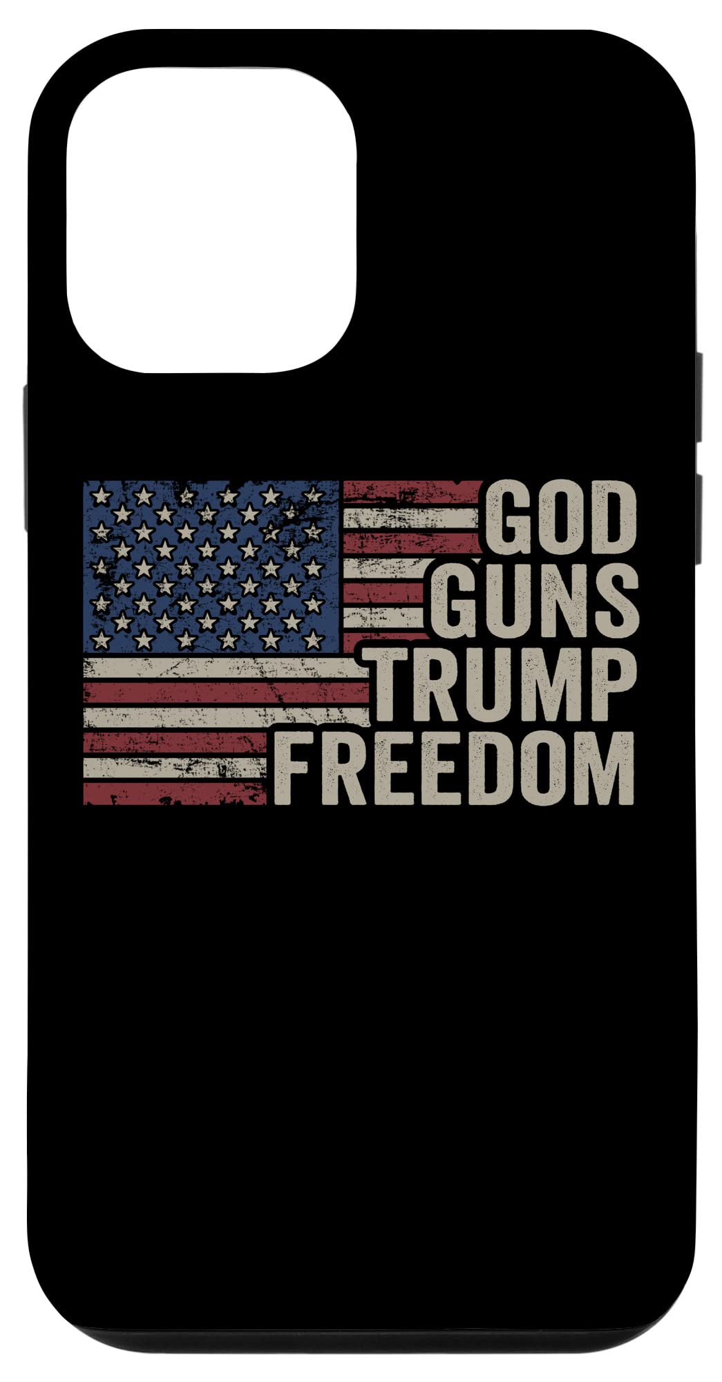 iPhone 12 Mini Protective Case - Patriotic American Flag & Christian Design | Pro Gun Rights Themed Cover for Apple iPhone 12 Mini | Perfect for 2A Supporters, Veterans & Patriotic Americans