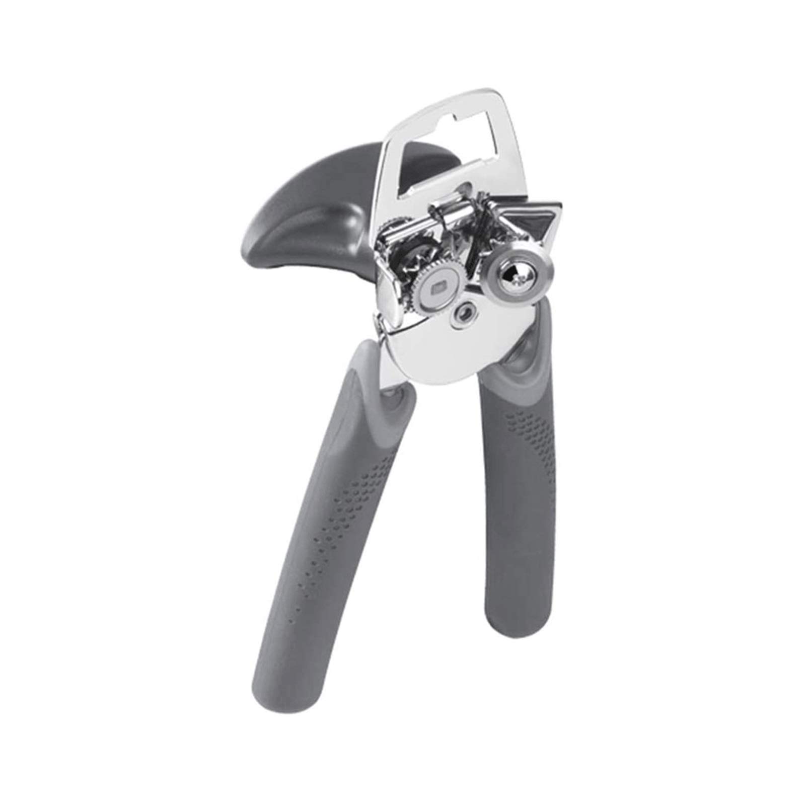 Portable Manual Can Opener - Ergonomic Safety Side Cut for Kitchen & Camping