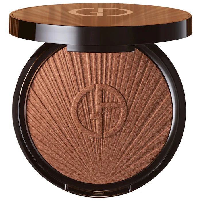 Armani Beauty Luminous Silk Creamy Bronzing Powder - Buildable Matte Bronzer for a Sun-Kissed Glow | Perfect for Contouring & Highlighting | Day to Night Makeup Essential